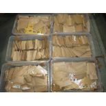WORLDWIDE RANGES IN 1000'S OF ENVELOPES, contained in six plastic crates, most issuing countries