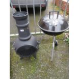 A SMALL CHIMINEA AND A BBQ (2)