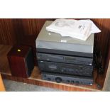 A SELECTION OF ARCAM AND YAMAHA STEREO EQUIPMENT AND SPEAKERS TO INCLUDE A TURNTABLE