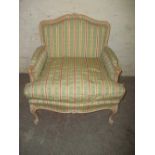 A FRENCH STYLE OCCASIONAL BEDROOM CHAIR