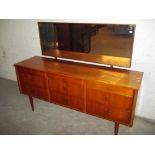 A SCHREIBER TEAK RETRO DRESSING TABLE