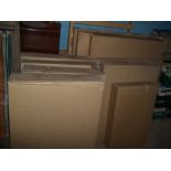 A SELECTION OF BOXED FLAT PACK FURNITURE TO INCLUDE CUPBOARDS, BOOKSHELVES ETC