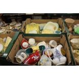 TWO TRAYS OF CROWN DEVON CERAMICS