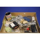 A LARGE BOX OF ENGLISH COINAGE TO INCLUDE SILVER AND COPPER DECIMAL COIN SET ETC