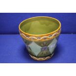 A MINTON PAINTED JARDINIERE H APPROX 23 CM