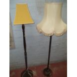 TWO FLOOR STANDING STANDARD LAMPS