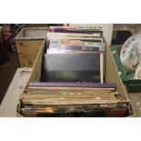 A TRAY OF LP RECORDS TO INCLUDE BEE-GEES, DUSTY SPRINGFIELD, ETC (TRAY NOT INCLUDED)