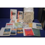 A COLLECTION OF 10 ORDNANCE SURVEY MAPS/ STREET PLANS, together with a collection of larger maps