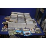 HREE TRAYS OF ASSORTED POSTCARDS IN MANY HUNDREDS, to include vintage examples from the early 1900s