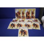 SIX HAWKMAN MULTIPLE COPIES OF VOLUME 4 ALL CARDED AND IN SLEEVES, together with7 copies of
