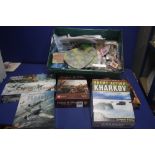 A COLLECTION OF FIVE BOXED WARGAMES GAMES, to include Kharkev 1943, Storm Above the Reich, etc