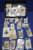 A COLLECTION OF OVER 80 CARTES DE VISITES, cabinet cards