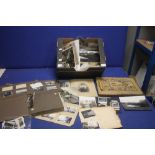 THREE PHOTO ALBUMS, together with a large collection of loose and sleeved photographs