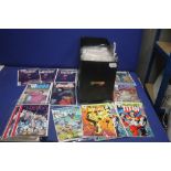 A BOX OF ASSORTED COMICS, to include Two Faces of Tomorrow, Titan, Nexman, Pink Tornado etc