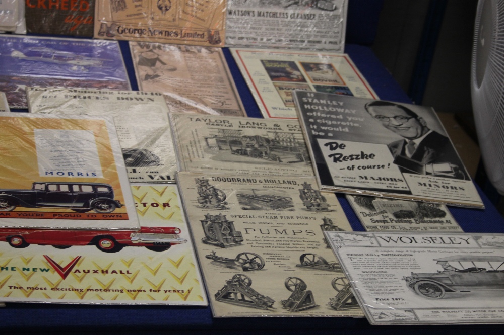 A COLLECTION OF REPRODUCTION ADVERTISING SIGNS, to include Hovis, Sunbeam etc - Image 5 of 5