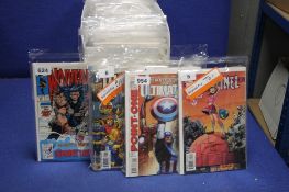 A QUANTITY OF DC AND OTHER COMICS, to include Nam, Wolverine, SpiderMan etc