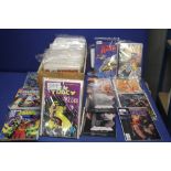 A TRAY OF ASSORTED COMICS, to include Valiant, Dc, Image etc