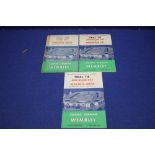 THREE CUP FINAL FOOTBALL PROGRAMMES, to include Manchester City v Newcastle United, 1955