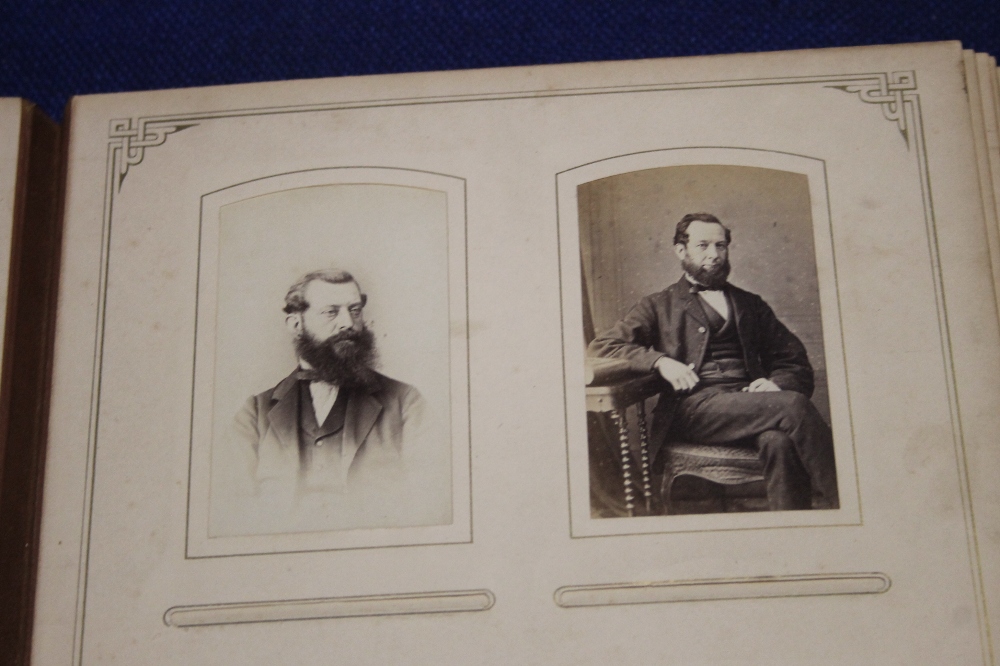 AN ALBUM OF CABINET CARDS, to include portrait photographs examples by Grahams Art Studio - Image 7 of 8