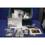 A BOX OF ASSORTD PHOTOGRAPHS, to include mainly buildings and people