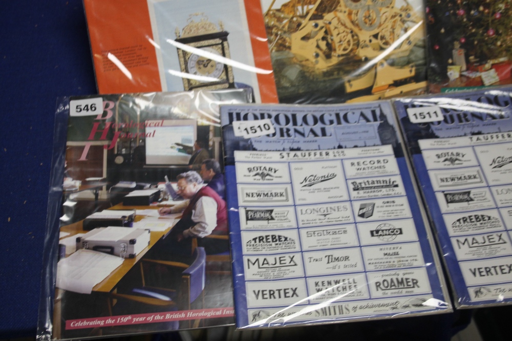 A TRAY OF MAGAZINES, relating to clocks (horological journal) etc - Image 4 of 5