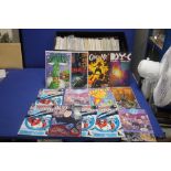 A TRAY OF ASSORTED COMICS, to include Mazing Man, Bartman, Marshal Law, Dog Witch etc (TRAY NOT