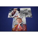 A SIGNED DOCTOR WHO PHOTOGRAPH "COLIN BAKER", together with a signed Sylvester Mccoy photograph of a