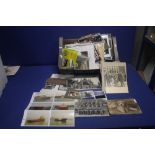 A BOX OF MIXED VINTAGE PHOTOGRAPHS MOSTLY OF PEOPLE, to include boy Scouts, Weddings etc