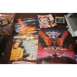 A COLLECTION OF POSTERS, to include Dr Who, Star Trek, Star Wars etc