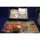 A QUANTITY OF ASSORTED COMICS, MAGAZINES ETC, to include Wizard, Dick Turpin