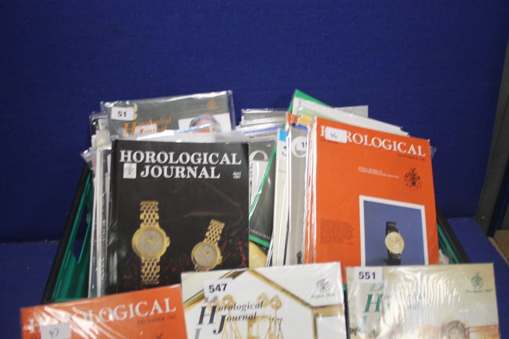 A TRAY OF MAGAZINES, relating to clocks (horological journal) etc - Image 2 of 5