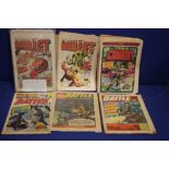 A COLLECTION OF COMICS "BULLET,' COMBAT' AND 'BATTLE', to include mainly 1970's