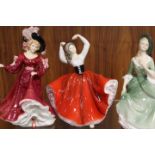 THREE ROYAL DOULTON FIGURINES - COMPRISING ANNETTE, KAREN AND PATRICIA (3)