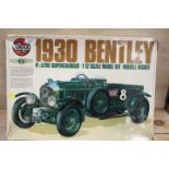 A BOXED AIRFIX 1930 BENTLEY 4.5L SUPERCHARGED 1/12 SCALE MODEL KIT - UNCHECKED