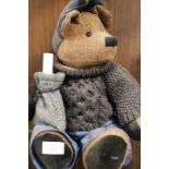 A VINTAGE CALEDONIAN COLLECTORS HAND MADE TEDDY BEAR