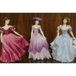 THREE COALPORT FIGURINES ALISON, PAMELA AND DIANE (3)