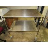 A STAINLESS STEEL TROLLEY