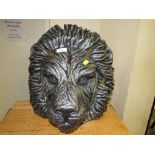 A LARGE REISSEN LIONS HEAD BUST