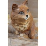 A BESWICK LARGE SEATED GINGER CAT 1867