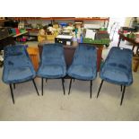 A SET OF FOUR MODERN DINING CHAIRS