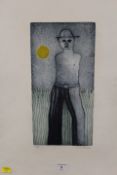 G. PARKINSON - AN ARTISTS PROOF ETCHING & AQUATINT MODERNIST FIGURE STUDY