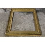 A VINTAGE GILT FRAME- REBATE 75 X 62 CM