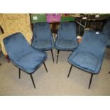 A SET OF FOUR MODERN DINING CHAIRS