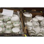TWO TRAYS OF ASSORTED CERAMICS TO INCLUDE A HAMMERSLEY PART TEA SERVICE