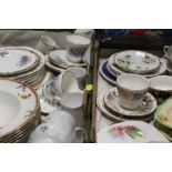 TWO TRAYS OF ASSORTED CERAMICS TO INCLUDE ROYAL DOULTON BOWLS