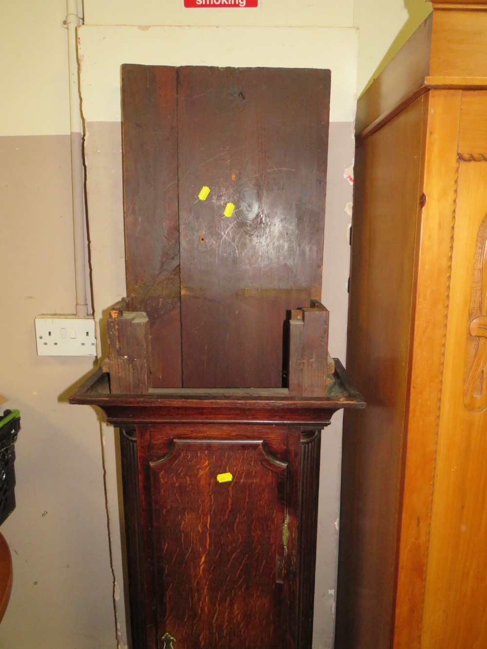 A LOCAL STAFFORD ANTIQUE LONGCASE CLOCK H-210 CM (2 WEIGHTS AND PENDULUM) - Image 8 of 8