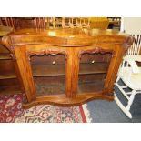 A VICTORIAN WALNUT CHIFFONIER BASE WITH LATER TOP W-120 CM S/D