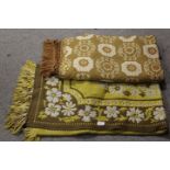 TWO VINTAGE TEXTILE THROWS