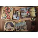 A TRAY OF ASSORTED VINTAGE TINS