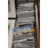A BOX OF FOREIGN POSTCARDS IN MANY HUNDREDS, to include examples from Canada, Spain, India,